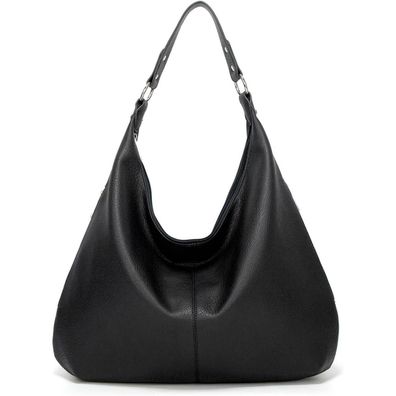 Vintage PU Leather Women's Tote Bag Hobo Shoulder Zipper Handbag