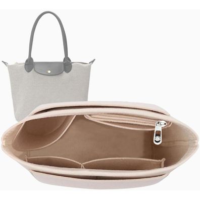 Großer Filz-Organizer für Handtaschen Y012-beige-L 15x8x10cm