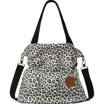 Myhozee Damen Canvas Handtasche Umhängetasche Strandtasche Crossover Bag