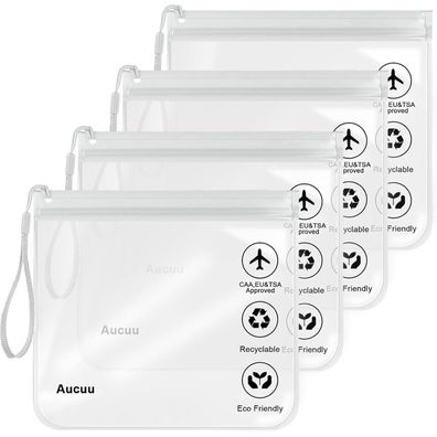 Durchsichtiger 1L Flugzeug Flüssigkeitsbeutel 20x20cm Kulturbeutel Tasche