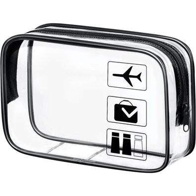 Aucuu Kulturtasche Transparent PVC, Wasserdicht, TSA-zugelassen
