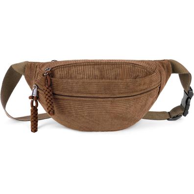 Umhängetasche Damen Cord Gürtel Bauchtasche Klein Crossbody Bag