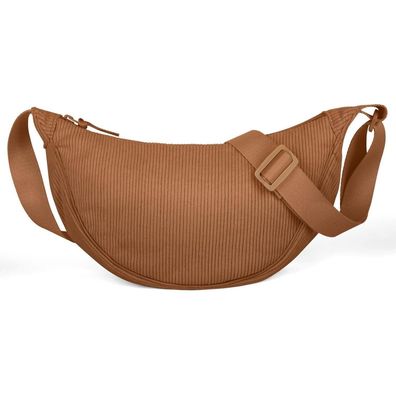 Aucuu Damen Halbmond Crossbody Schultertasche Verstellbarer Schultergurt