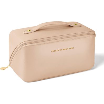 Aucuu Reise Kosmetiktasche PU Leder Tragbar Make-up Tasche Große Kapazität