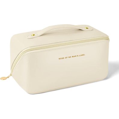 Aucuu Reise Kosmetiktasche PU Leder Tragbar Make-up Tasche Große Kapazität