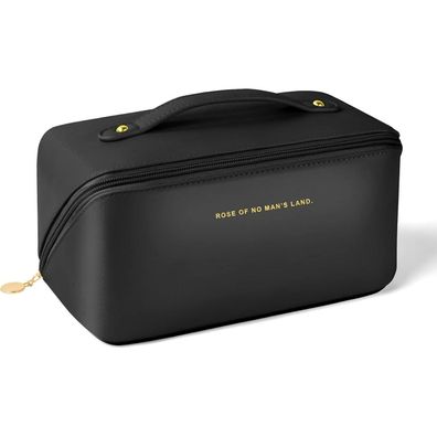 Aucuu Reise Kosmetiktasche aus PU Leder, tragbar, wasserdicht, mit großer