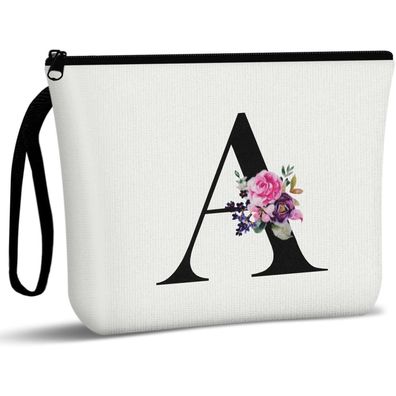 Aucuu Kosmetiktasche Damen Leinwand Make-up Organizer Groß Kapazität