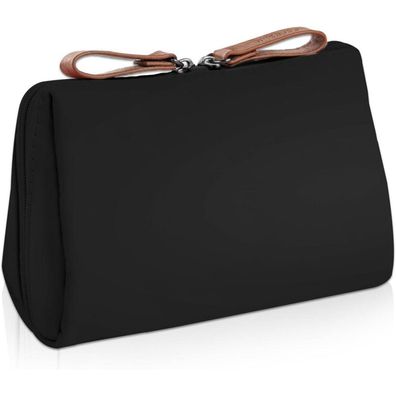 Kleine Kosmetiktasche Damen Schwarz Organizer Reise Make-up Tasche
