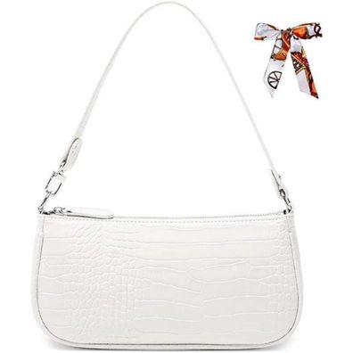 Aucuu Umhängetasche Retro Vintage Kroko-Design Crossbody Bag Damen Mini