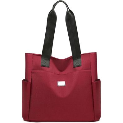 URAQT Damen Umhängetasche Nylon Handtasche Große Kapazität Reißverschluss
