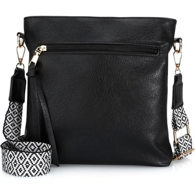 dobsechs Damen Umhängetasche aus weichem PU-Leder, Crossbody-Tasche mit mehreren