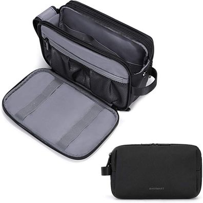 Bagsmart Kulturtasche Herren Reise Kulturbeutel 5L Nylon Schwarz