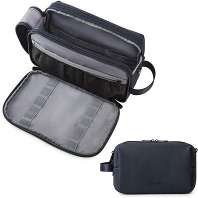Bagsmart Herren Reise Kulturbeutel Kosmetiktasche 5L Blau