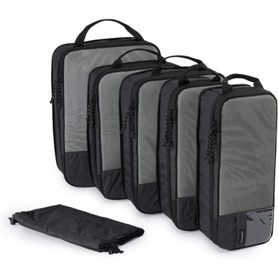 Bagsmart Packing Cubes 6er Set Organizer Compression Schwarz