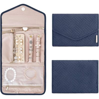 Schmuck Organizer Tasche für Reise Schmuckaufbewahrung Ringe Ohrringe Halsketten