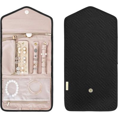 Schmuck Organizer Tasche Reise Schmuckaufbewahrung für Ringe Ohrringe Halsketten