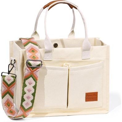 Captain Blues Canvas Handtasche Damen große Tote Bag Uni Schultertasche