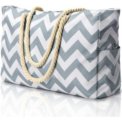 oscaurt XXL Strandtasche für Damen, wasserdicht, faltbar, ideal für Strand