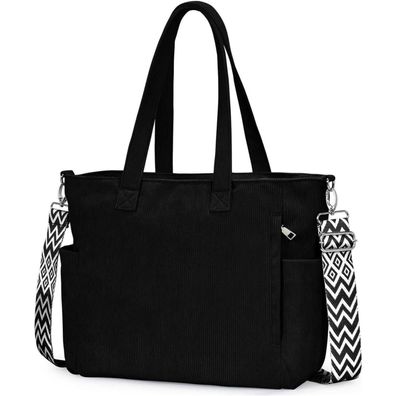 Oscaurt Damen Handtasche Cord Groß Umhängetasche Shopper Tote Bag