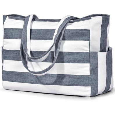 Große Strandtasche Damen XXL Tote Bag Reisetasche Sporttasche 40L