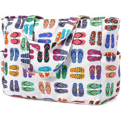 Große Strandtasche Tote Bag Damen Handtasche wasserfest Reisetasche 40L