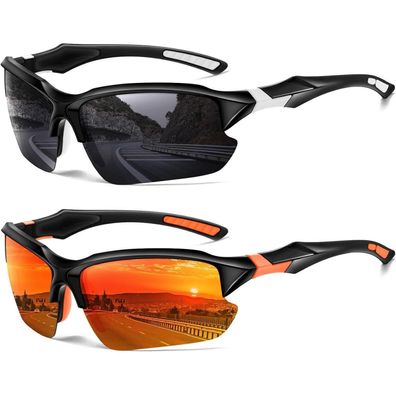 Sonnenbrille polarisiert UV400 Sport Fahrradbrille Herren Damen