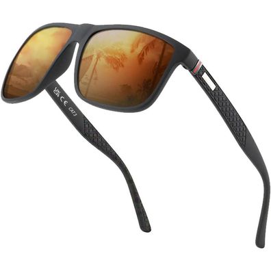 Sonnenbrille polarisiert UV400 Pilotenform Unisex Vintage
