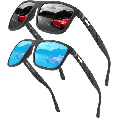 Sonnenbrille polarisierte Pilotenstil Vintage Unisex UV400 TR90
