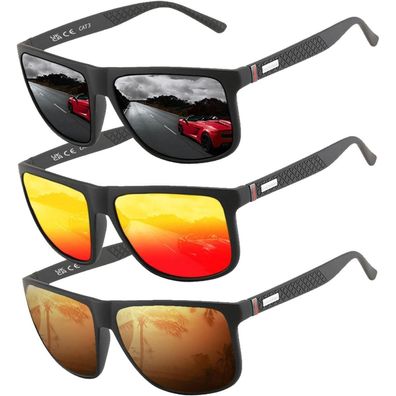 Sonnenbrille polarisiert Pilotenbrille Herren Damen UV400 TR90