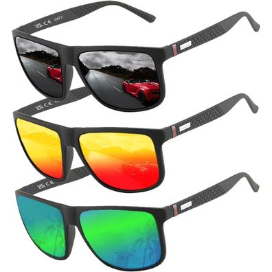 Sonnenbrille polarisierte unisex Piloten HD UV400 TR90 vintage