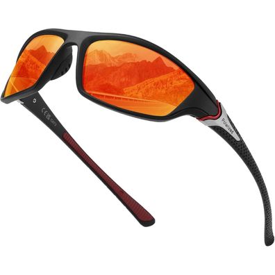 Sonnenbrille polarisierte Pilotenbrille UV400 Unisex TR90 Vintage