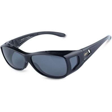 Sonnenbrille Polarisiert UV400 Überbrille Blendschutz M Schwarz Grau