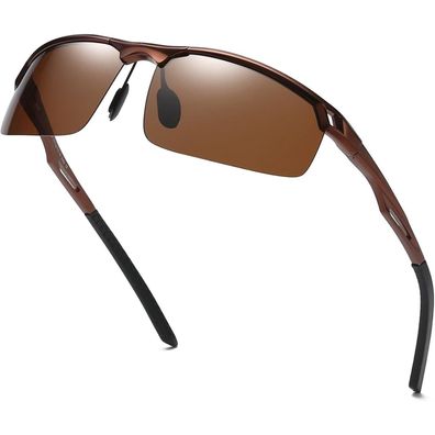 Sonnenbrille Herren polarisiert ultraleicht Al-Mg Rahmen