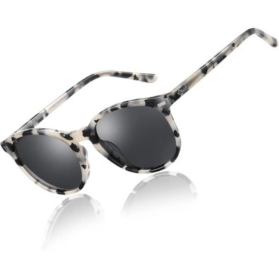 DUCO Retro Polarisierte Damensonnenbrille UV400 Schutz Vintage Leichtgewicht