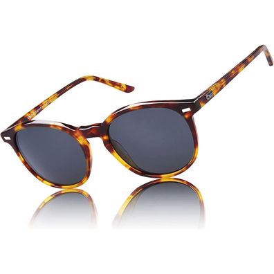 Sonnenbrille Damen retro polarisiert UV400 Acetatrahmen