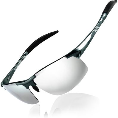 Sportbrille Herren Polarisierte Sonnenbrille Gunmetal Mercury Spiegel