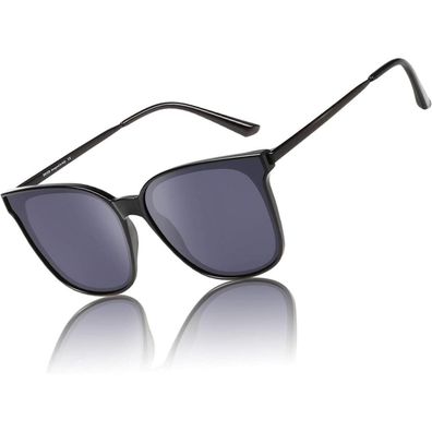 Sonnenbrille Damen polarisiert UV400 vintage rund Metallrahmen