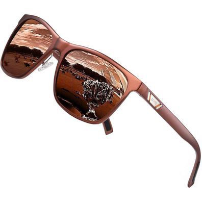 Sonnenbrille polarisiert retro Aluminium-Magnesium Rahmen UV400