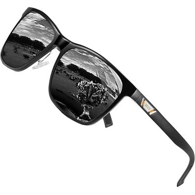 Sonnenbrille Retro Unisex polarisiert UV400 Metallrahmen