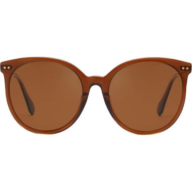 Sonnenbrille Damen polarisierte runde UV400 Acetatrahmen