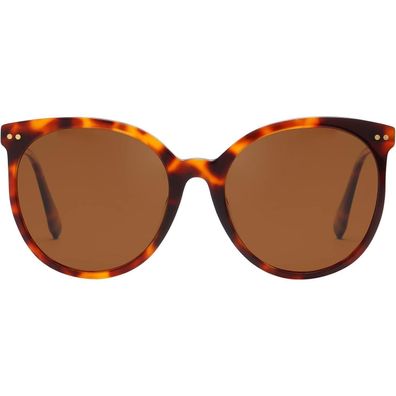 Sonnenbrille Damen rund polarisiert UV400 Acetatrahmen Vintage
