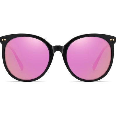 Sonnenbrille Damen rund polarisiert UV400 Acetat vintage