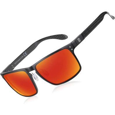 Sonnenbrille Herren Fahrrad polarisiert UV400 Carbonfaser