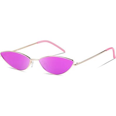 Sonnenbrille Damen retro polarisiert UV400 Metallrahmen Leichtgewicht