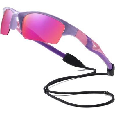 Kinder Sonnenbrille 4 bis 7 Jahre polarisiert unzerbrechlich mit Band