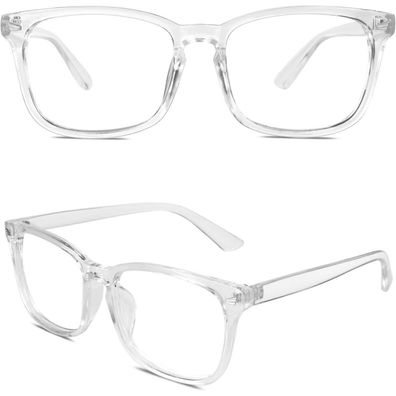 Nerdbrille Pantobrille Streberbrille Herren 80er A Transparent