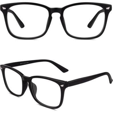 CGID CN81 Oversized Nerdbrille für Damen und Herren im 80er Jahre Style, klassische