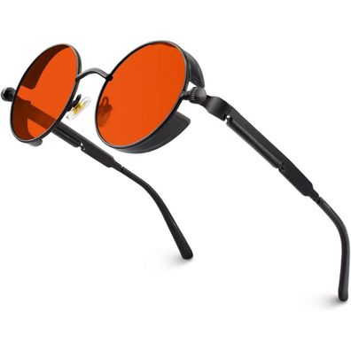 Sonnenbrille Polarisiert Metallrahmen UV400 Herren 1.1 Schwarz Rot