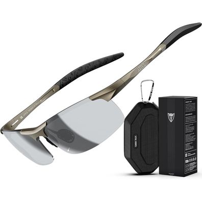 Sonnenbrille 8177-c10-braun Rahmen Silber Linse Verspiegelt