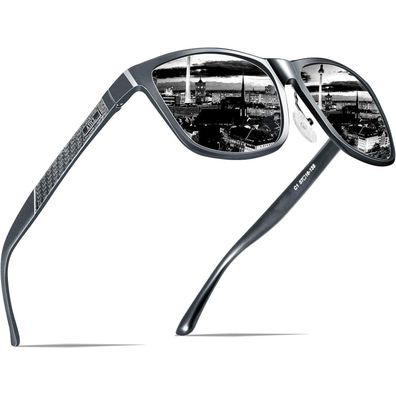 Sonnenbrille Herren Polarisierte Fahren M 8587-grau Non-verspiegelt
